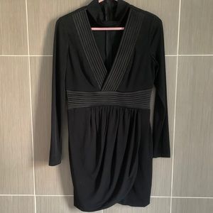 🎀3/$15! Black Choker Mini Dress w/ Shoulder Pads